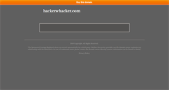 Desktop Screenshot of hackerwhacker.com