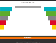 Tablet Screenshot of hackerwhacker.com
